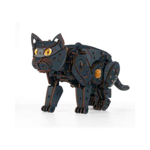 EWA Čierna mačka 3D Drevená Puzzle, 508 kusov, zostavený model