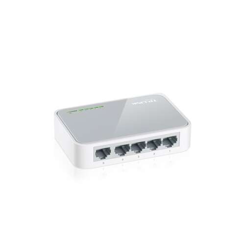 TP-Link TL-SF1005D 5 portos 10/100Mbps asztali switch, nem menedzselt, fehér