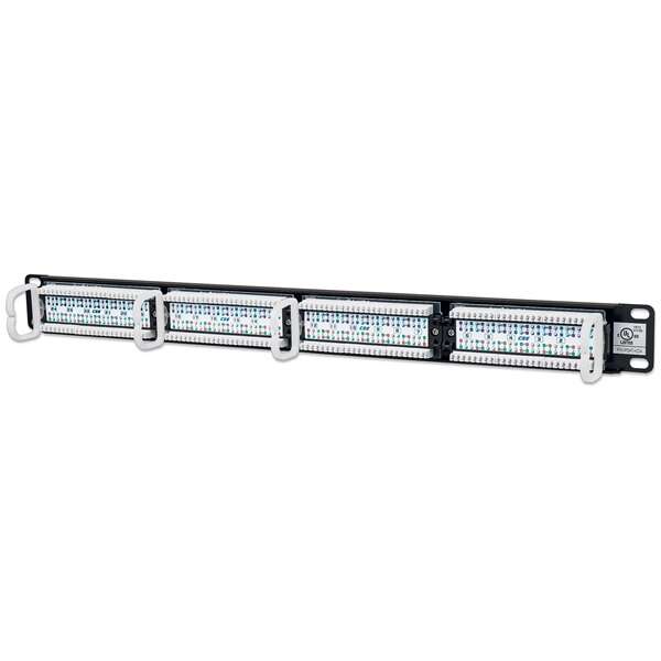 Manhattan 24 Porturi CAT5e UTP Patch Panel - 1U - Negru