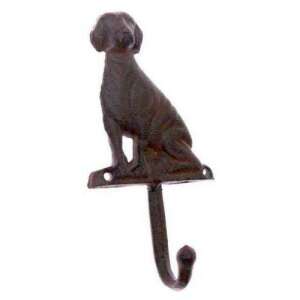 Öntöttvas kutyás fogas, 9x18x3cm, dekoratív fali akasztó, kutyás ajándék - Dakls