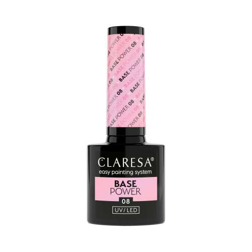 Claresa Base Power 08 bază pentru oja semipermanenta UV/LED, culoare roz