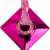 Közelkép a Molly Nails Pink Reflection 540 Gél lakk ecsetéről