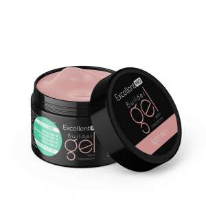 Excellent Pro Builder Gel Thixotropy Light Skin 15g, rózsaszín köröm építő gél, körömhosszabbításhoz, természetes köröm erősítéséhez, szalon minőségű - Nono