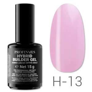 Profinails Hybrid Builder Gel H-13, 15g, rózsaszín körmépítő zselé, szakmai használatra - Műköröm alapozó & fedő zselé