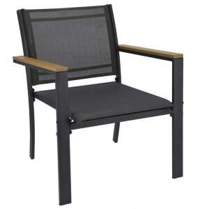 Jumi garden chair, black and natural - Garden Set