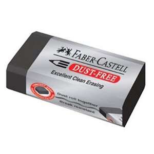 Faber-Castell Dust-Free fekete radír papírtokkal - Irodai kiegészítő