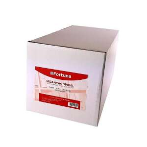 Fortuna műanyag spirálkötés, 16mm, 101-120 lap, fekete, 100/doboz - Fortuna