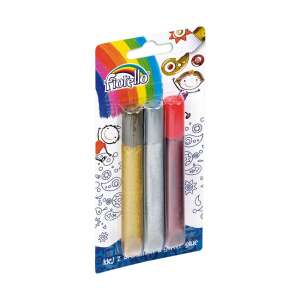 Fiorello Glitterkleber, 3er Pack, Gold, Silber, Rot - Kunst & Hobby