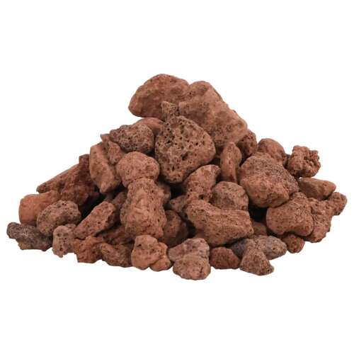 vidaXL 10 kg piros vulkanikus kőzet 1-2 cm, piros lávakövek, akvárium aljzat, akvárium dekoráció, természetes, biztonságos, biológiai szűrő - Akvárium dekoráció