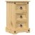 VidaXL Corona Éjjeliszekrény - Tömör Fenyőfa - 3 Fiók - 35x32,5x58 cm 97477350