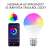 Smart WiFi RGB LED bulb, dimmable, controlled by app, 9W, E27