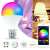 Smart WiFi RGB LED bulb, dimmable, controlled by app, 9W, E27, timer, color, group control