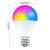 Inteligentná LED žiarovka RGB WiFi, stmievateľná, ovládaná aplikáciou, 9W, E27, rozmery: 6.6cm/2.6" x 11cm/4.3"
