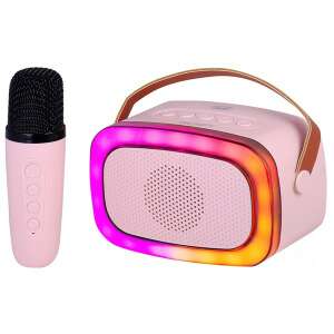 Trevi XR8A01 Difuzor Bluetooth Karaoke cu Microfon, Roz - Trevi
