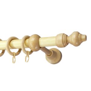 Fa Függönyrúd Garnitúra - 28 mm x 240 cm