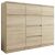 Komód 6 fiókos 2 ajtós S62-D sonoma tölgy kivitelben