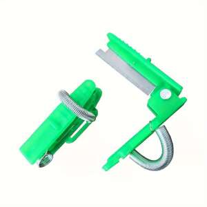 Grüne Mini-Gartenschere mit federbelasteten Griffen und einer scharfen Klinge - Gartenscheren und Messer