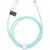 Mint Green USB-C to USB-C Fabric Cable, 60W, 1m