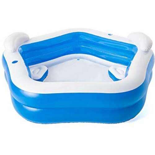 Bestway felfújható családi medence fejtámlákkal, 213x207x69cm