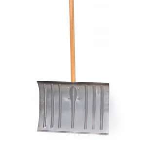 Aluminium Schneeschaufel mit Holzstiel, Marke MUTA - Gartengeräte