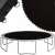 Springos 14ft Trampolin-Sprungmatte mit 88 Haken, schwarz
