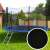 Springos 14ft Trampolin-Sprungmatte mit 88 Haken, schwarz
