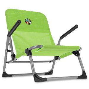 Spokey Bahama lime green folding camping chair with armrests - Garden Chair