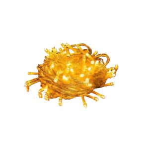 Zelux 20 LED Ciepłe białe lampki na białym tle - Lightshine