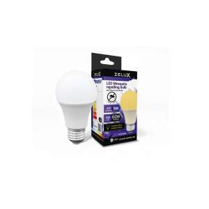 Becul LED Zelux 9W anti-țânțari, soclu E27, 630 lumeni, suprafață înghețată galbenă, economie de energie, repelent de insecte, iluminat exterior - Becuri