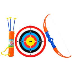 Malplay 108348 archery set for kids, includes bow, arrows, and target - Sport & Leisure