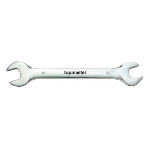 Topmaster 19x22mm rögzített villáskulcs, króm-vanádium acél - Topmaster