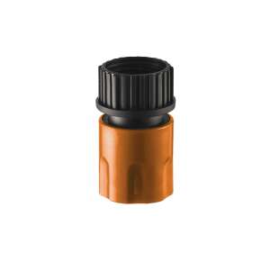 Topgarden 380934 Conector pentru furtun de 1/2 inch cu opritor, portocaliu, negru - Accesorii irigare