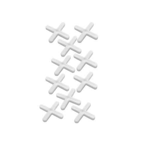 Geko csempe távtartók, 3 mm, fehér műanyag