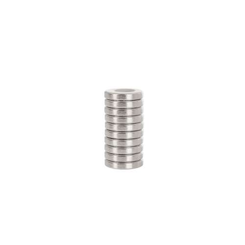 Neodymium Cylinder Magnet Set with Screw Guide, 14 x 3 mm, 10 pieces, Geko G02424 97517570