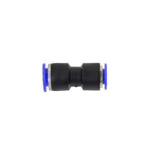Conector pentru furtun pneumatic GEKO 12-10 mm PU / PE, negru cu inele albastre - Accesorii pentru unelte