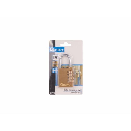 Brass Combination Lock, 38 mm, Geko G10914 131332234