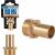 Brass connector for 19 mm hose, 3/4" male thread, Geko G70170 131333943