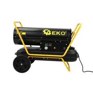 GEKO G80420 25 kW oil-filled heater with wheels, front view - Space Heater