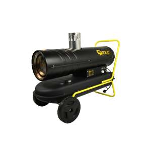 Geko G80426 40 KW industrial diesel heater with wheels, black and yellow - Space Heater