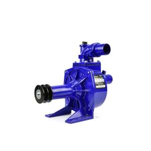 Pompa de apă Geko G81467 cu acționare cu curea, albastră, 2 inci, 50 mm, turbină din oțel, pentru apă curată și murdară - Pompe de grădină