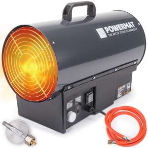 Powermat PM1026 25 kW gas heater with digital display and control panel - Heat Gun