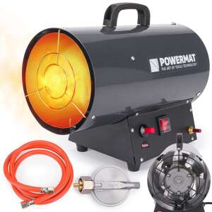 Powermat 25 kW gas heater with propane hose and regulator - Heat Gun