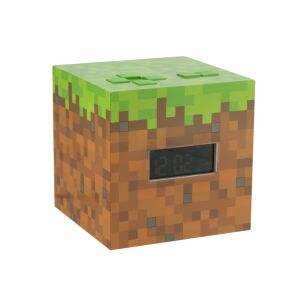 Paladone Minecraft Grass Block Digital Alarm Clock - Minecraft