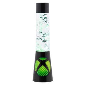 Xbox ikonok áramló lámpa, zöld LED, 33 cm, fekete talp, hivatalos Xbox licenc - Paladone