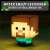 Minecraft Steve Sway Light, hivatalos engedéllyel, elemmel működő, éjszakai fény, gyerekszoba dekoráció