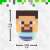 Minecraft Steve Sway Light méretek, hivatalos engedéllyel, elemmel működő, éjszakai fény, gyerekszoba dekoráció