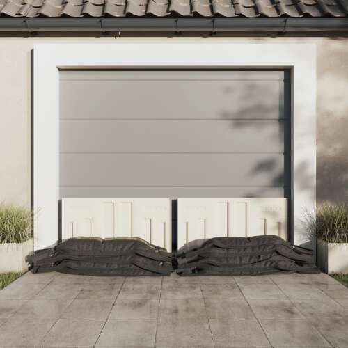 vidaXL 100 db sötétzöld HDPE homokzsák, árvízvédelem, 103 x 25 cm - Ipari polcrendszer