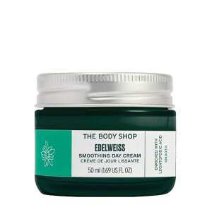 Crema de zi de zi The Body Shop Edelweiss netezitoare, 50 ml, borcan verde cu capac argintiu - Frumusețe și sănătate
