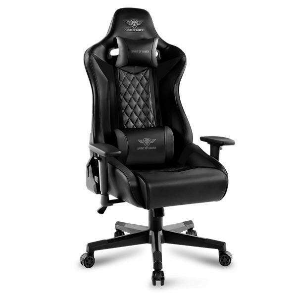 Spirit of gamer szék - crusader black (állítható dőlés/magasság/k...