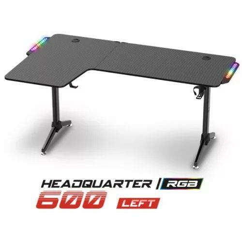 Spirit of gamer gamer asztal - headquarter 600 l (mdf lap, fém lá...
